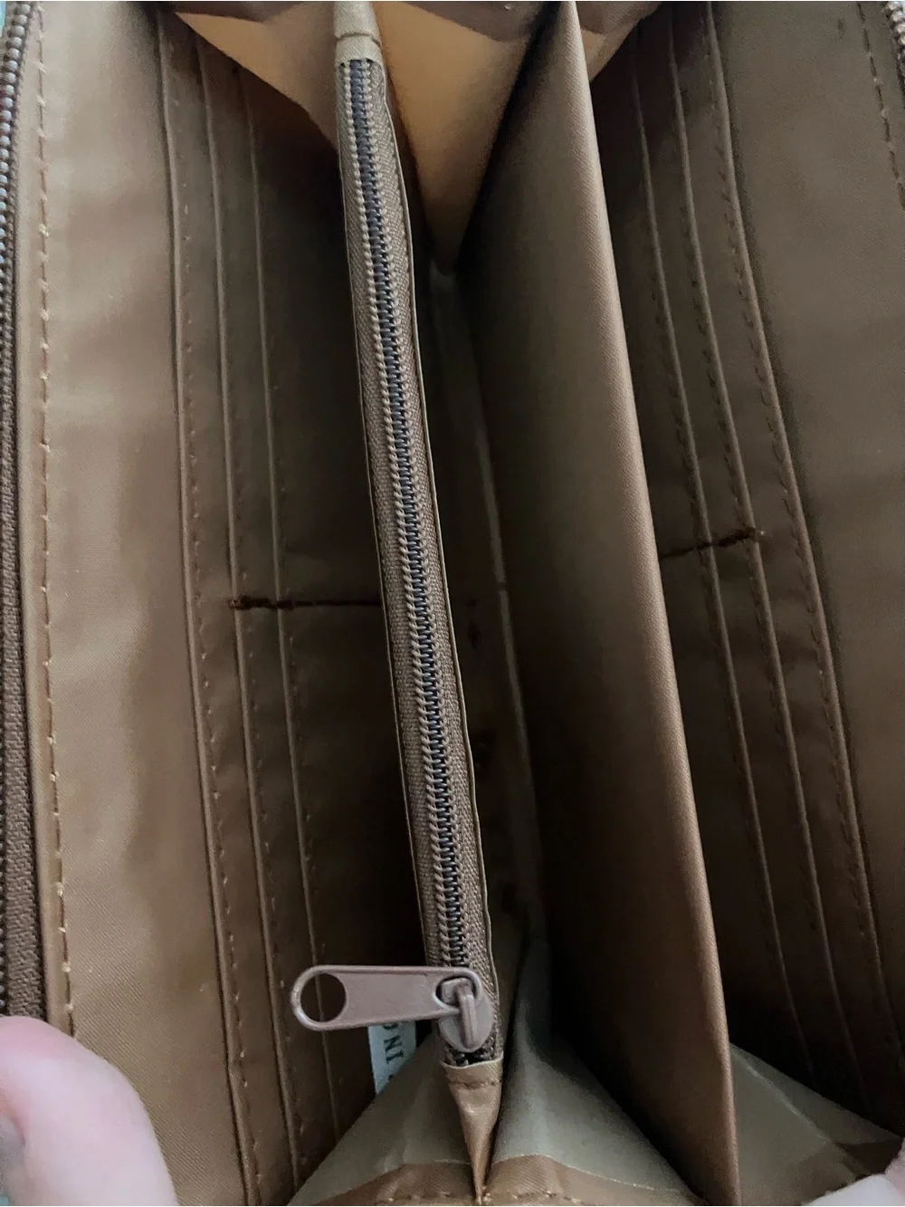 Rampage Brown Zip-Around Wallet
